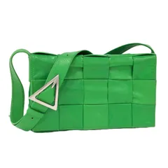 BOTTEGA VENETA ショルダーバッグ カセット イントレチャート レザー グリーン 667298
