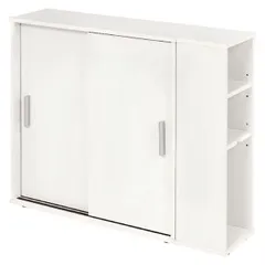 トイレラック トイレ収納 約幅74cm ホワイト ブラシ専用棚付き 引き戸タイプ 省スペース スリム トイレラック 組立品