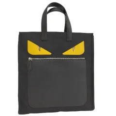 FENDI モンスター ハンドバッグ レザー ブラック 7VA367-07E