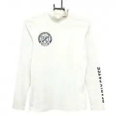 パーリーゲイツ ハイネックインナーシャツ 白×ネイビー ロゴプリント メンズ  ゴルフウェア PEARLY GATES