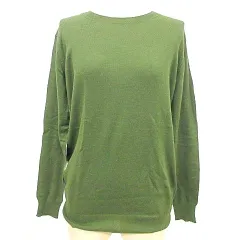 ザラ ZARA KNIT ニット セーター 薄手 Sサイズ オリーブ グリーン A0113