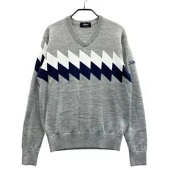 サイズ：S TITLEIST タイトリスト  長袖ニットセーター  グレー系 [240101621056] ゴルフウェア メンズ ストスト