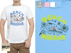 SUN SURF×PEANUTS半袖Tシャツ「BEACH MAKAHA」◆SUN SURFのサムネイル