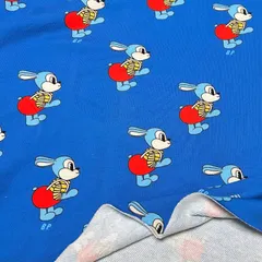 ウサちゃん裏毛ニット生地（C）