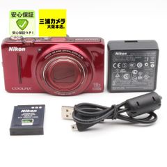 極上品】 Nikon COOLPIX S9300 レッド 広角18倍 手ぶれ補正 高画質