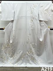 特選 訪問着 金糸 刺繍 正絹 躾糸付き A219 - メルカリ