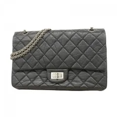 ★SALE【6bb2210-k】シャネル ショルダーバッグ 2.55/マトラッセ カーフスキン ブラック シルバー金具【中古】レディース