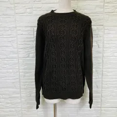 サニークラウズ ケーブル編み ニットセーター Sサイズ ブラウン フェリシモ　　6615