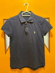 Y【Y1-03】△ POLO RALPH LAUREN サイズXS/TP ポロシャツ　紺色　レディース