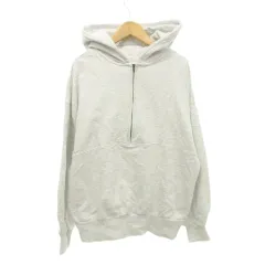 ショコラフィネローブ chocol raffine robe ハーフジップ フード パーカー 無地 薄手 フリーサイズ グレー ■GY99のサムネイル