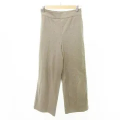 ユニクロ UNIQLO パンツ スラックス 無地 ウエストゴム 厚手 Mサイズ グレージュ  ■GY99