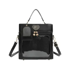 痛バッグ 痛バ 推し活  3WAY ショルダーバッグ 　ハンドバッグ　いたばっく  小さめ　ぬいぐるみ収納  クリア 透明 かわいい おしゃれ レディース 通勤 通学 オタ活 グッズ