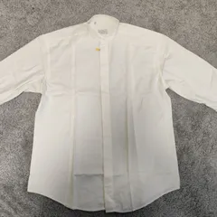 エルメネジルドゼニア ERMENEGILDO ZEGNA  【サイズ】  41/16　長袖シャツ　SHIRT　ビジネスシャツ　ドレスシャツ　ワイシャツ　生成り　ナチュラルカラー　カフスボタン　メンズ　中古　古着のサムネイル
