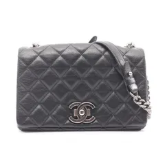 シャネル CHANEL ショルダーバッグ マトラッセ 31 RUE CAMBON ブラック レザー マトラッセ チェーンショルダー レディース Used A