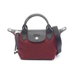ロンシャン Longchamp ハンドバッグ ル プリアージュ エナジー XS L1500HSR119 バーガンディ キャンバス レザー ル プリアージュ エナジー XS ロップハンドルバッグ