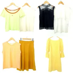 スライ 等 衣類 まとめ売り 7点 セット Tシャツ カットソー スカート ワンピース フリーサイズ中心 MMT A1117
