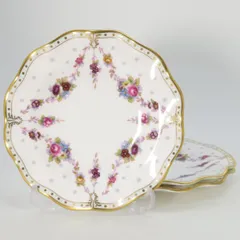 ロイヤルクラウンダービー プレート■ロイヤルアントワネット デザートプレート 3枚セット 洋食器 Royal Crown Derby 1級品