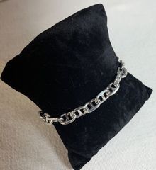 Bracelet by Takeo Kikuchi, simple silver anchor chain bracelet
