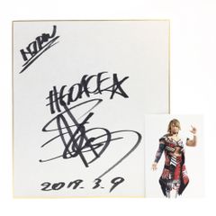 2241 【直筆サイン色紙】棚橋弘至 2019年3月9日 日付入り 写真付き 新