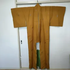 洗える着物　練習用　山吹色　裏地付き