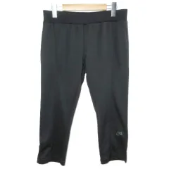 ナイキ NIKE クロップド イージーパンツ ジャージ スポーツウェア ロゴ ワンポイント プリント L 黒 ブラック ■YHS6 /X