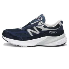 未使用 New Balance ニューバランス 28.5cm M990NV6 MADE IN USA 990v6 USA製 ピッグスキンスエード ランニングシューズ NAVY  18001721