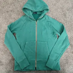 FRED PERRY　フレッドペリー  【サイズ】  S　ジップアップパーカー　フルジップ　ダブルジップ　グリーン　スウェットパーカー　メンズ　中古　古着