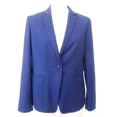 アイシービー iCB テーラードジャケット 1B 日本製 2 Mサイズ 紺 ネイビー ■GY61 A1219