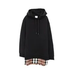 バーバリー BURBERRY パーカー ノバチェック ブラック コットン パーカー レディース Used Aのサムネイル