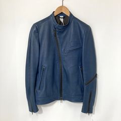 daboroターコイズブルー ライダースジャケット ルイスレザー シープ 
