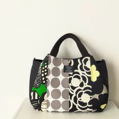 ハンドメイド　トートバッグ　ミニトート　パッチワークバッグ　バルーンバッグ　チューリップバッグ　Dカン付き　可愛い　北欧　ショルダーバッグにもなるよ