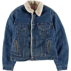 古着 80~90年代 リーバイス Levi's 中綿入り デニムボアジャケット USA製 メンズL相当 ヴィンテージ/eaa616985