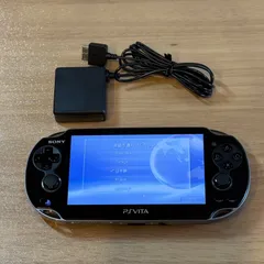 2-176 PSVITA PCH-1100 クリスタル・ブラック 充電器付き