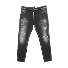 ディースクエアード DSQUARED2 デニムパンツ ブラック コットン デニムパンツ メンズ 未使用