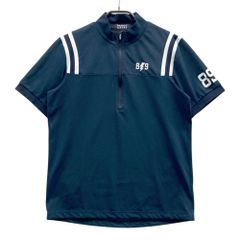 サイズ：XL OAKLEY オークリー ハーフジップ 半袖Tシャツ ブルー系