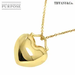 ティファニー TIFFANY&Co. ハート ネックレス 40cm K18 YG イエローゴールド 750 Necklace 90311484