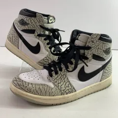 04w6178▽※【中古】Nike Air Jordan 1 High OG White Cement/Safari DZ5485-052 ナイキ エアジョーダン1 ハイ OG ホワイトセメント/サファリ 26cm スニーカー【八王子店】