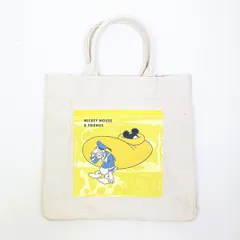 ディズニー ミッキー＆ドナルド トートバッグ イエロー Disney