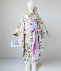 七五三【7歳祝い着/着物一式セット】花柄