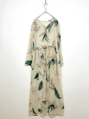 mystic ミスティック シアー フラワープリント ロング ワンピース ベージュ ■◇レディース