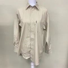 【中古】BURBERRY LONDON バーバリーロンドン 長袖 シャツ サイズM ベージュ系 メンズ
