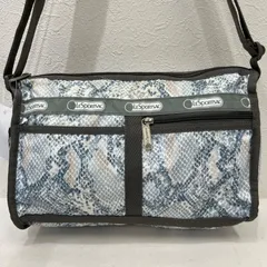 9983　LeSportsac　レスポートサック　ショルダーバッグ　パイソン柄　ヘビ柄　アニマル柄　レディース　軽量　カジュアル　シンプル