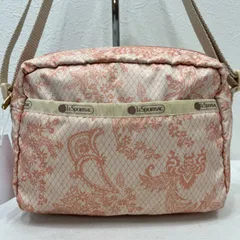 9992　LeSportsac　レスポートサック　ショルダーバッグ　ダニエラクロスボディ　サーモンピンク　コーラルピンク　レース柄　花柄　レディース　シンプル　カジュアル　軽量　きれいめ　小さめ　ミニ