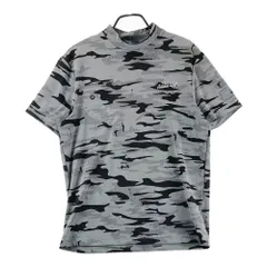 サイズ：サイズタグ無し ADIDAS GOLF アディダスゴルフ  ハイネック半袖Tシャツ カモフラ柄 グレー系 [240101609939] ゴルフウェア メンズ ストスト