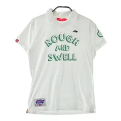 サイズ：M ROUGH&SWELL ラフアンドスウェル  襟付 半袖Tシャツ  ホワイト系 [240101614697] ゴルフウェア レディース ストスト