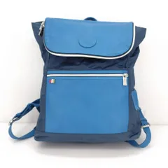 05w19075 オロビアンコ Orobianco  フラップ付きリュックサック  ブルー系  イタリア製 メンズ  リュック・デイパック  【中古品】