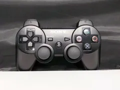 T【HY】【動作品】SONY PS3 純正 ワイヤレスコントローラー DUALSHOCK 3 CECHZC2J 振動機能搭載 ブラック Bluetooth接続 プレイステーション3 純正パッド[ゆうパケット発送、送料無料]HY003