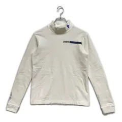 中古 レディース パーリーゲイツ PEARLY GATES カットソー 1(M) 白 ホワイト 裏起毛 モックネック