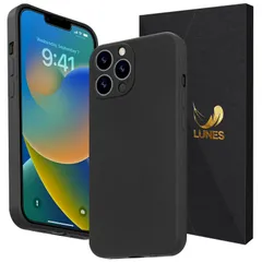 カメラ保護 スマホケース 耐衝撃 ケース 軽量 薄型 Max 軽量 黄変防止 Pro 傷防止 レンズ保護 13 いPhone13 プロマックス iPhone 用 カバー LUNES (iPhone13ProMax black)