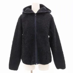 ユナイテッドアローズ A DAY IN THE LIFE UNITED ARROWS ボアジップアップパーカー ジャケット フード フリース 紺 ネイビー /GV ■GY14のサムネイル